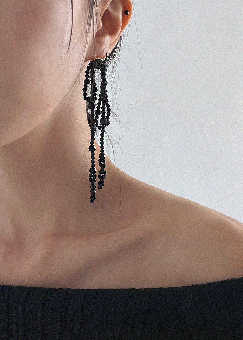 beads chandelier earrings (2c)