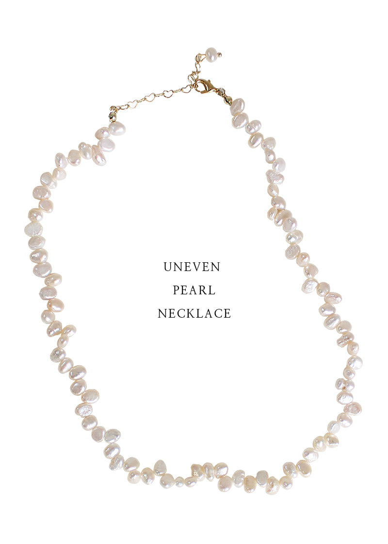 uneven pearl necklace